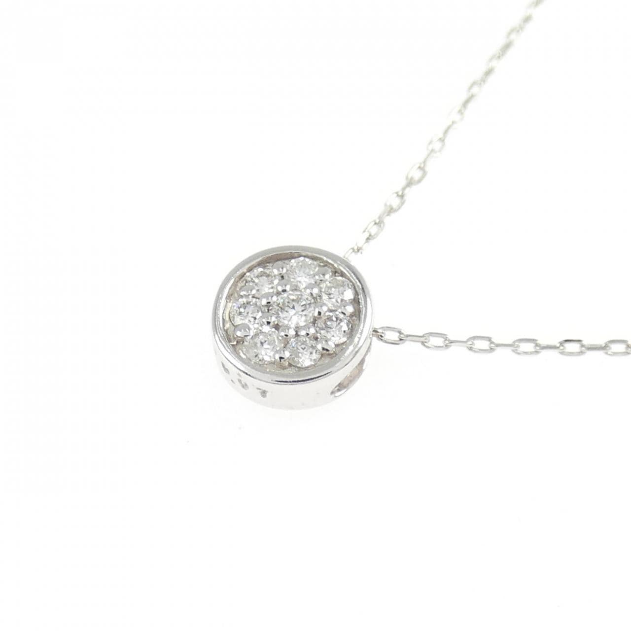 K10WG ダイヤモンド ネックレス 0.07CT
