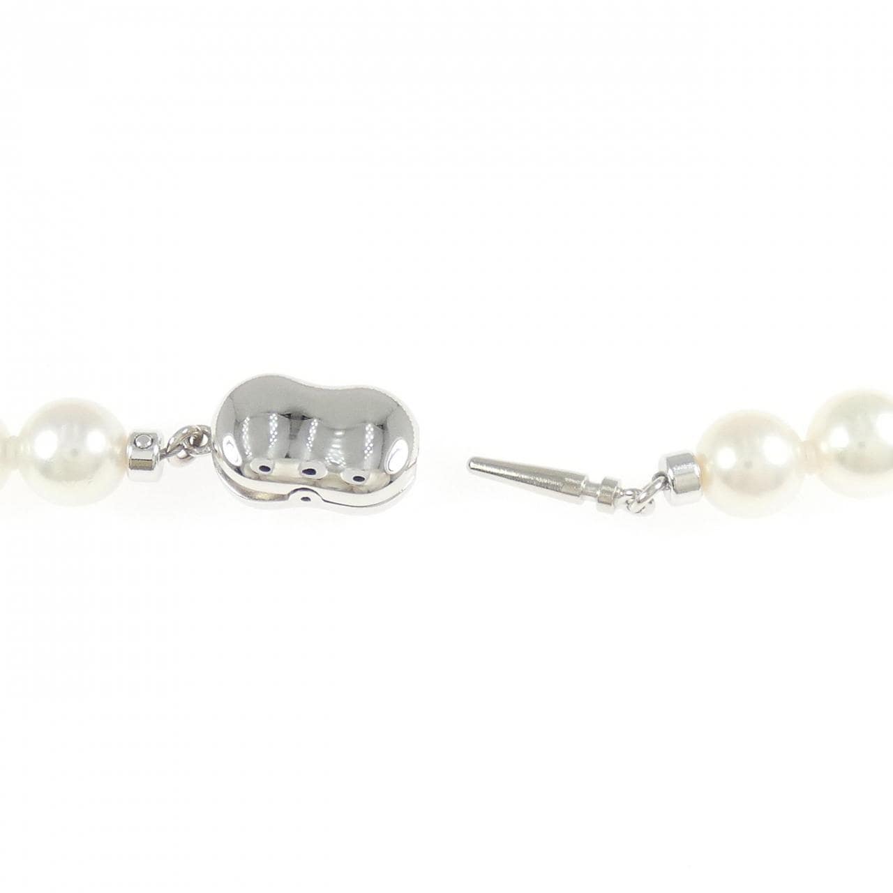 シルバークラスプ アコヤパール ネックレス 6.5mm