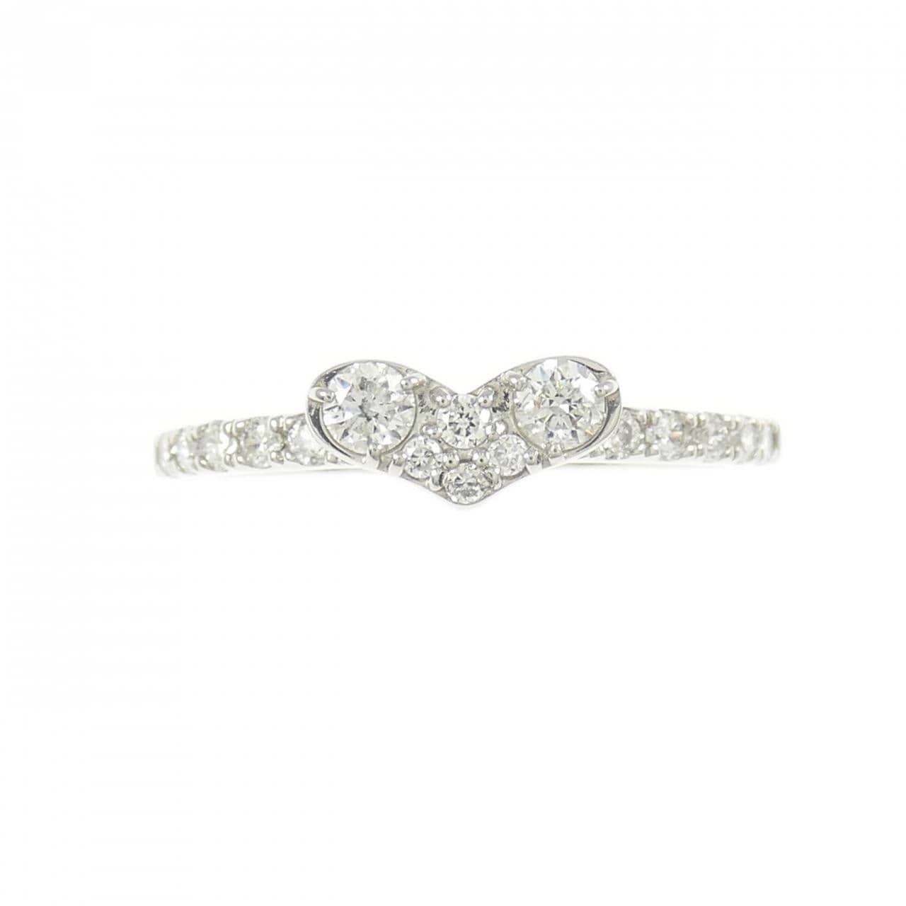 PT900 ハート ダイヤモンド リング 0.31CT