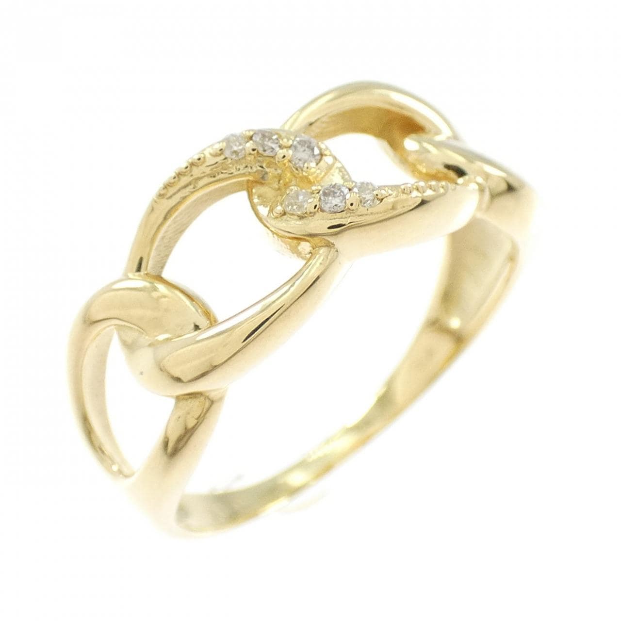 K18YG ダイヤモンド リング 0.04CT