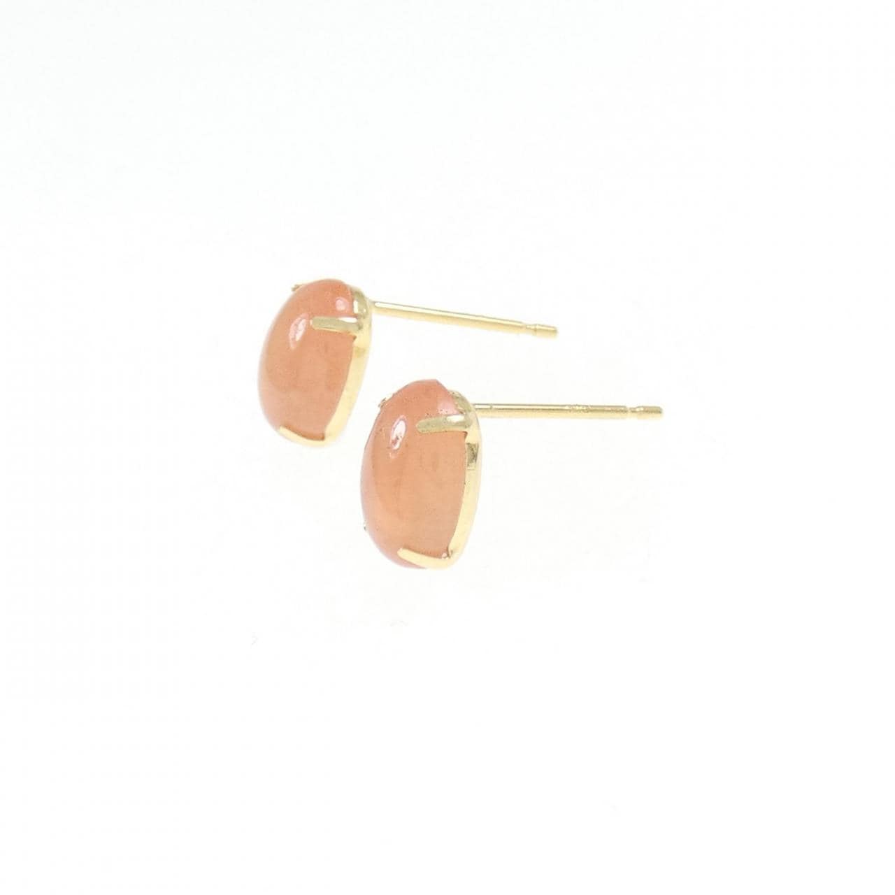 【新品】K18YG ロードクロサイト ピアス
