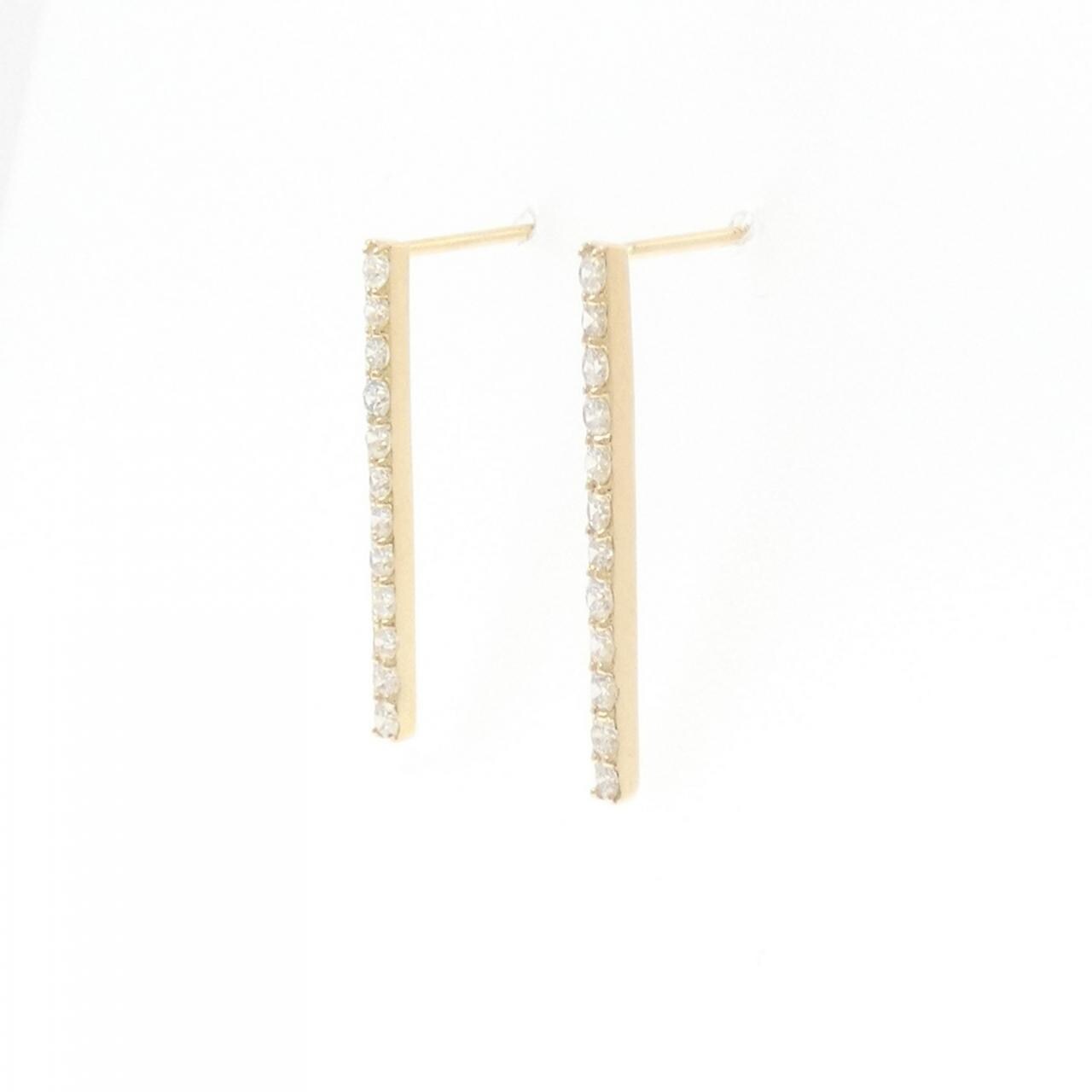 【リメイク】K18YG ダイヤモンド ピアス 0.40CT