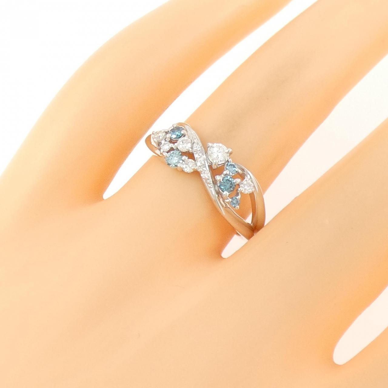 K18WG ダイヤモンド リング 0.15CT
