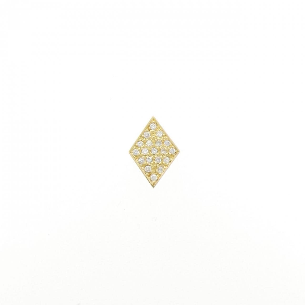 ビジュードエム トランプ ダイヤ ピアス 0.09CT 片耳