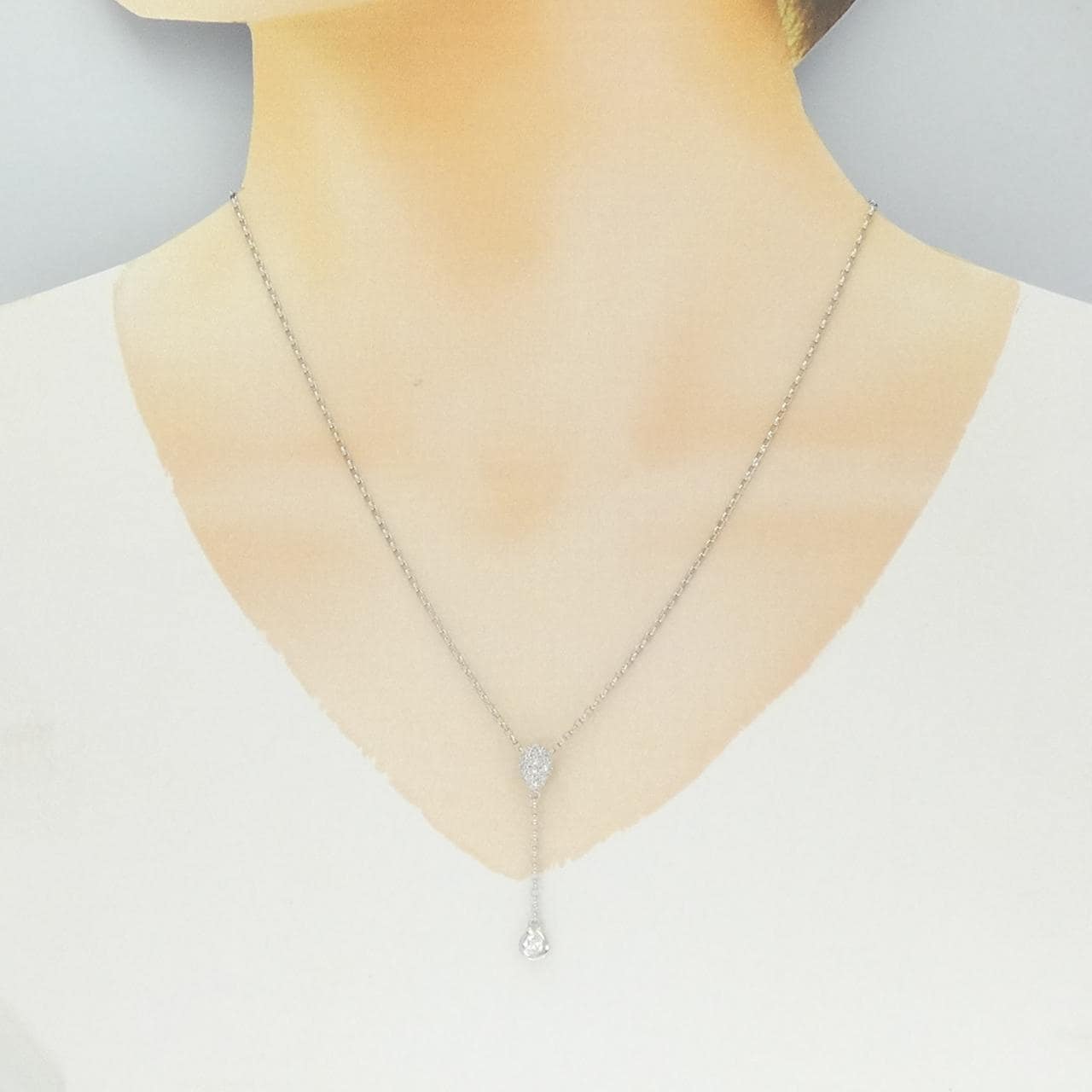 PT900/PT850 ダイヤモンド ネックレス 0.25CT