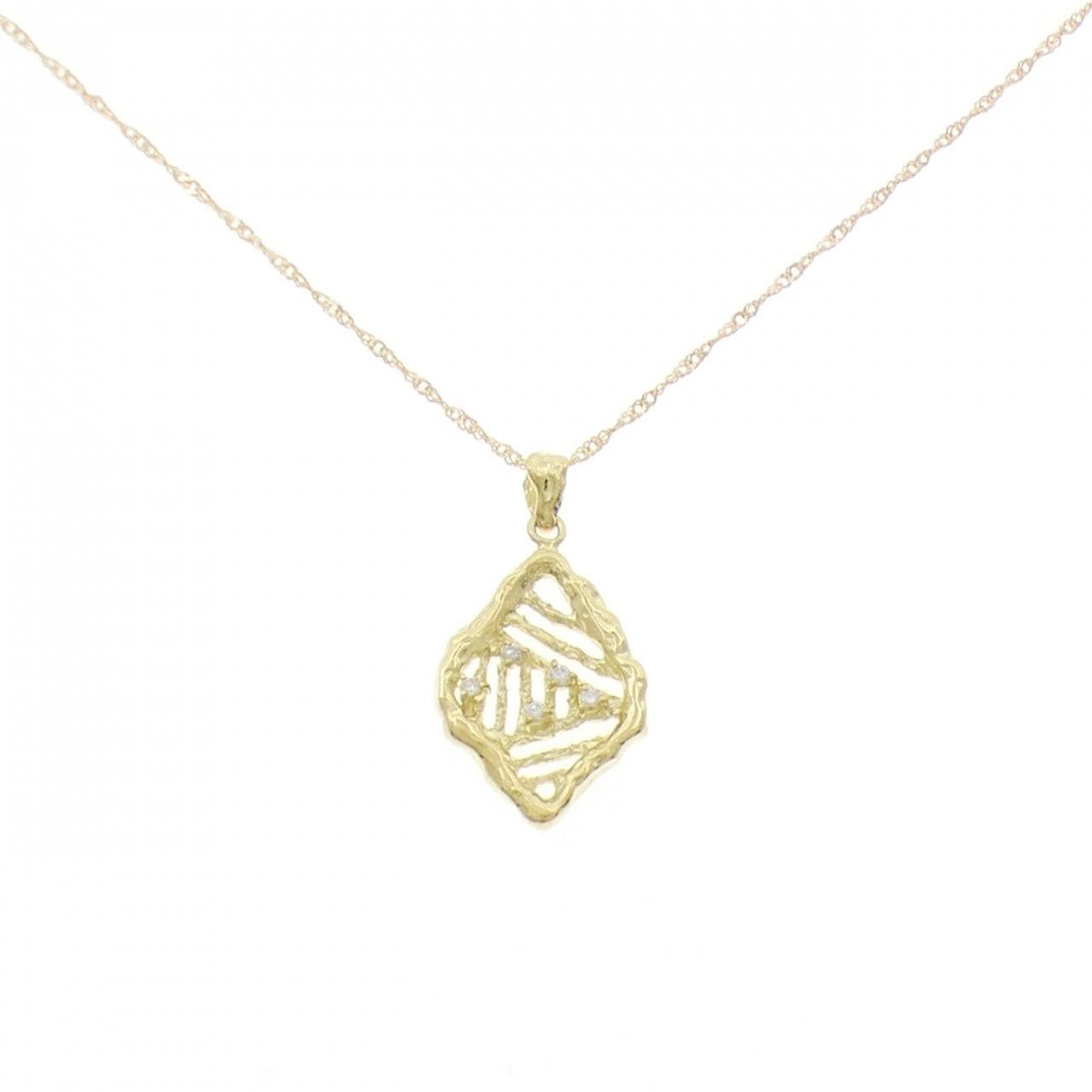 K18YG ダイヤモンド ネックレス 0.06CT