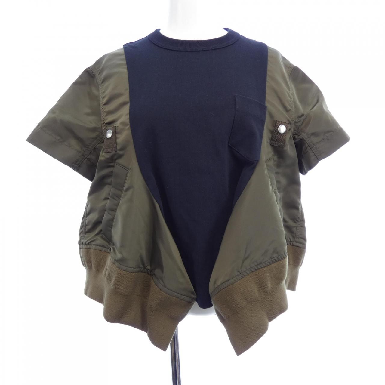 SAKAI NYLON TWILLxCOTTON JERSEYT-SHIRT25-07998 T恤