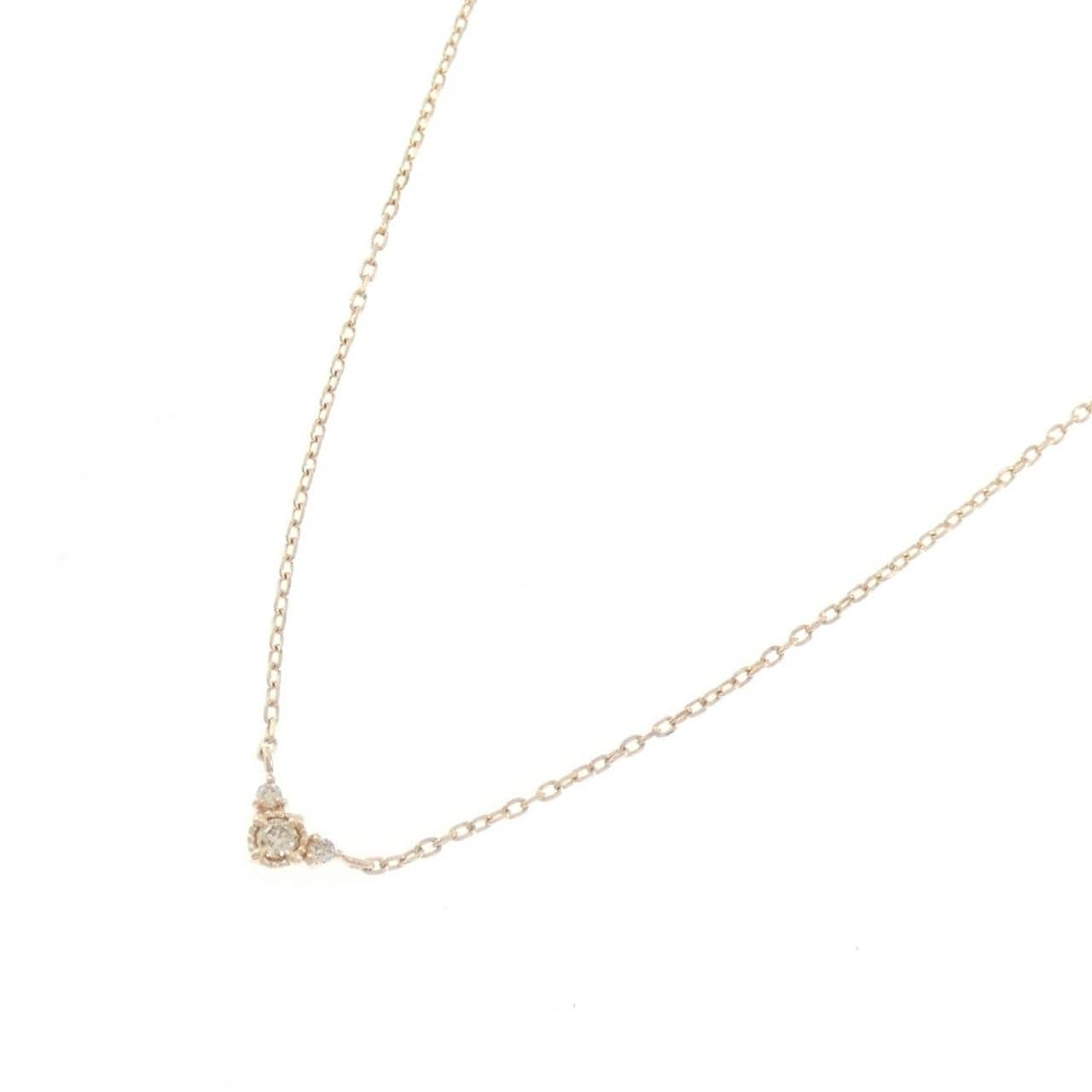 アガット ダイヤモンド ネックレス 0.03CT