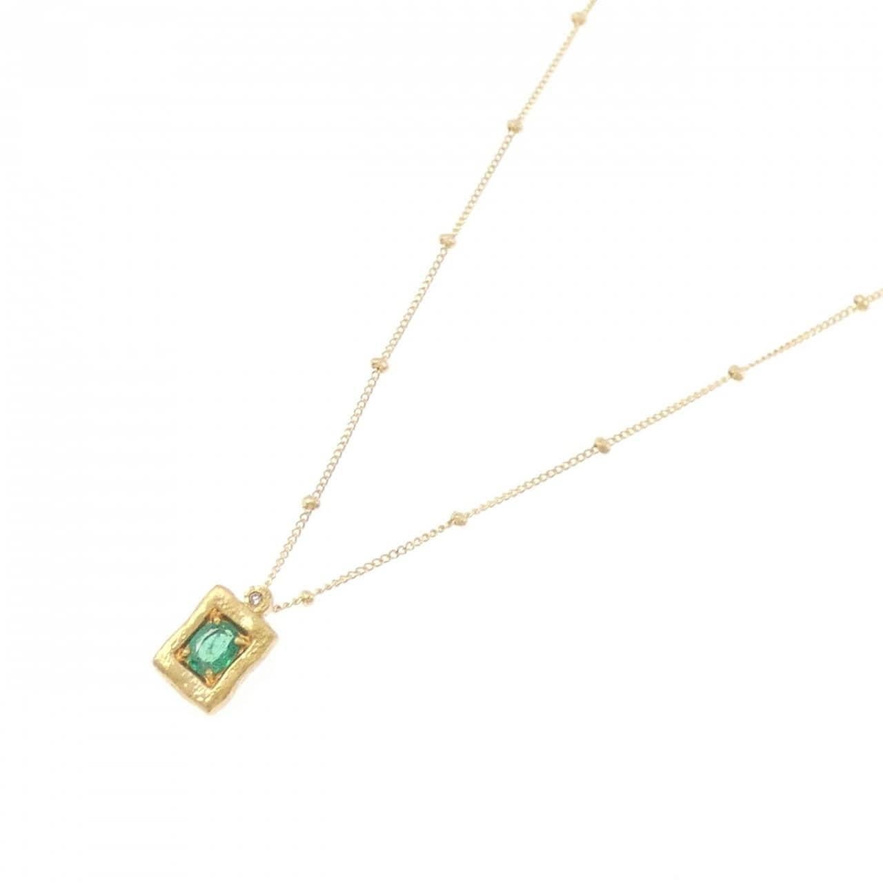 セイレーン　アズーロ エメラルド ネックレス 0.23CT