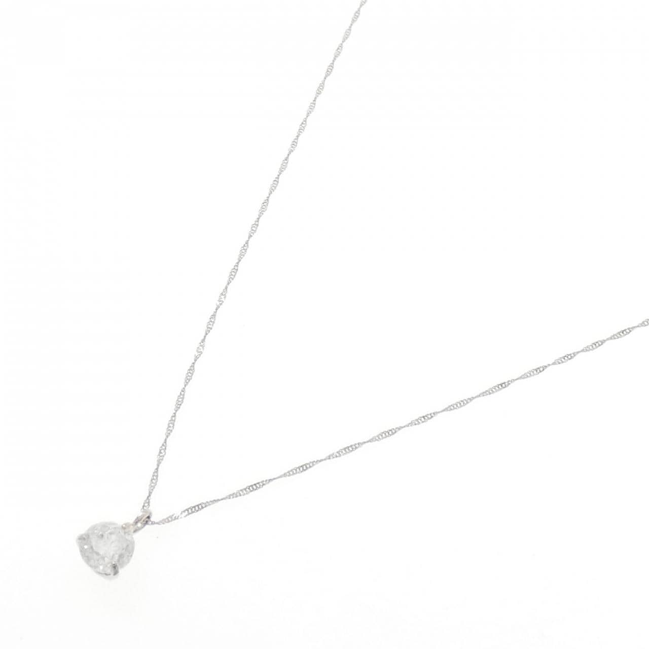 PT900/PT850 ソリティア ダイヤモンド ネックレス 0.720CT