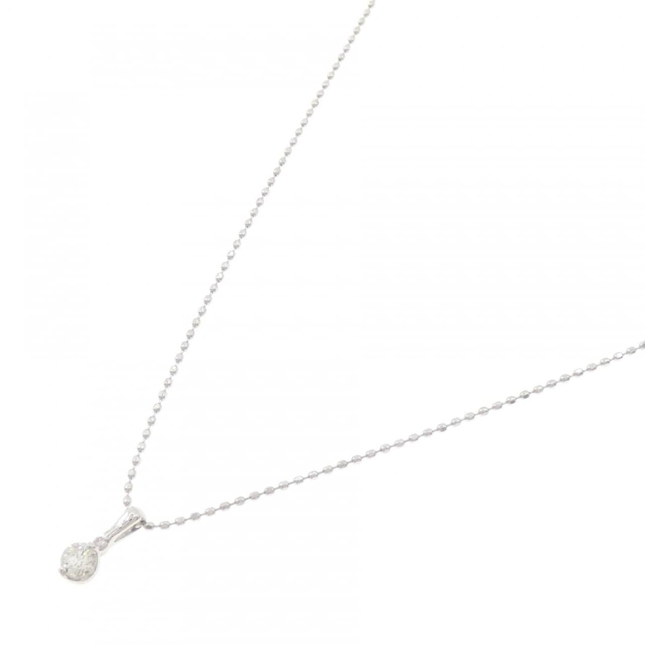 K18WG ダイヤモンド ネックレス 0.11CT