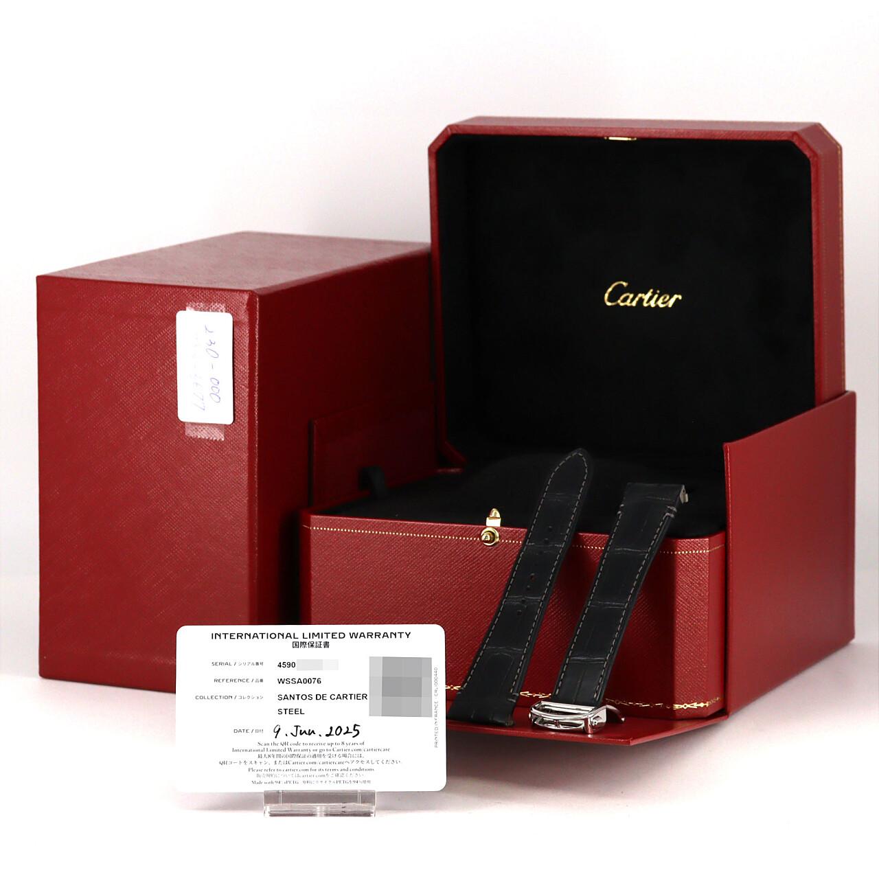カルティエ サントス･ドゥ･カルティエ デュアルタイムゾーンLM WSSA0076 SS 自動巻