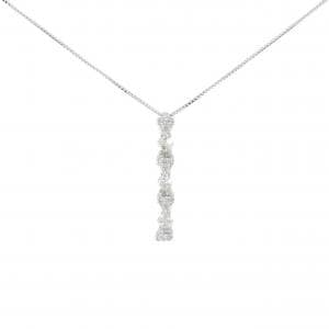 K18WG ダイヤモンド ネックレス 0.51CT