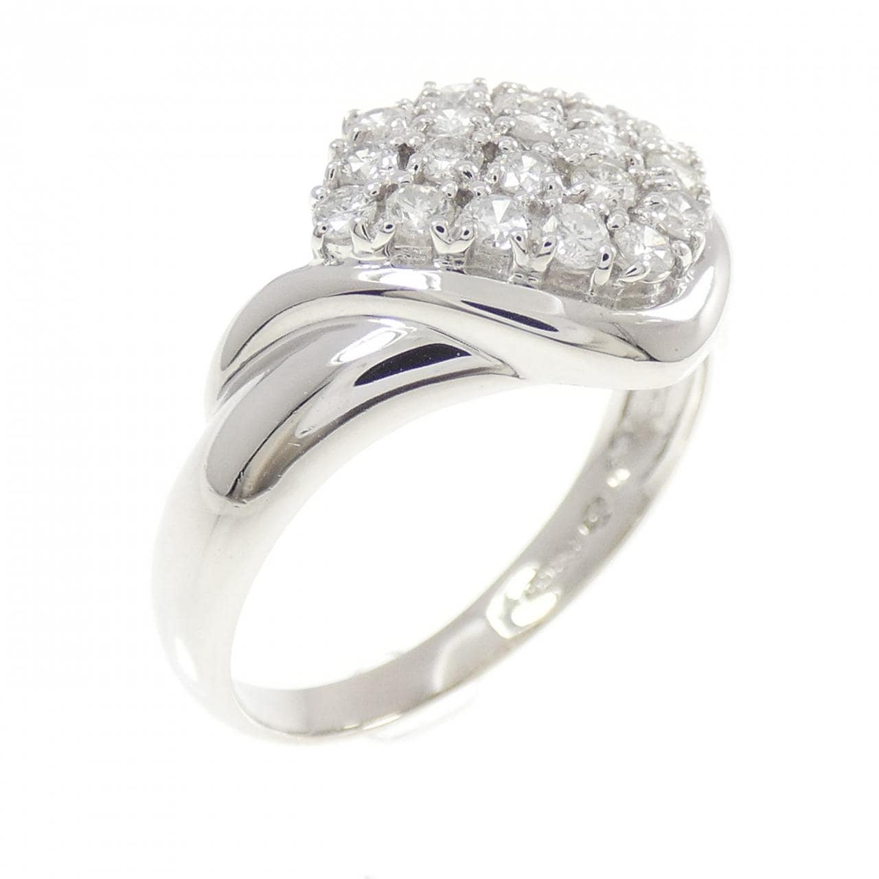 PT850 パヴェ ダイヤモンド リング 0.59CT