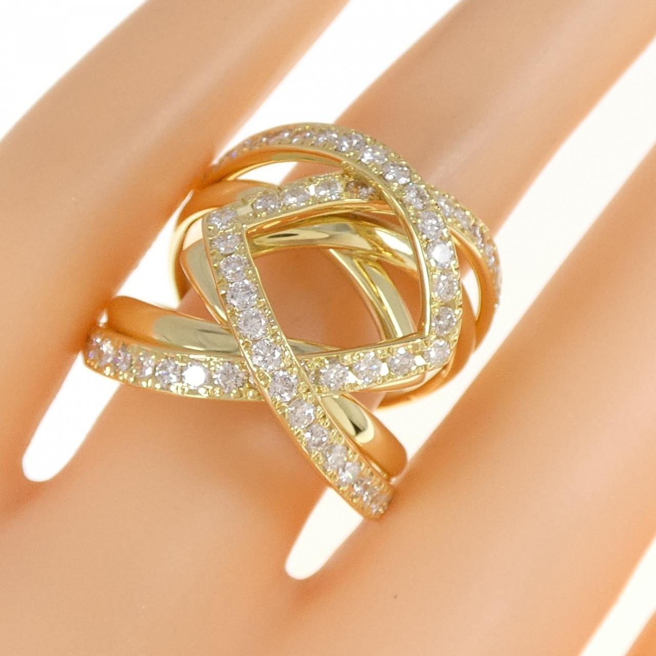 K18YG ダイヤモンド リング 1.50CT