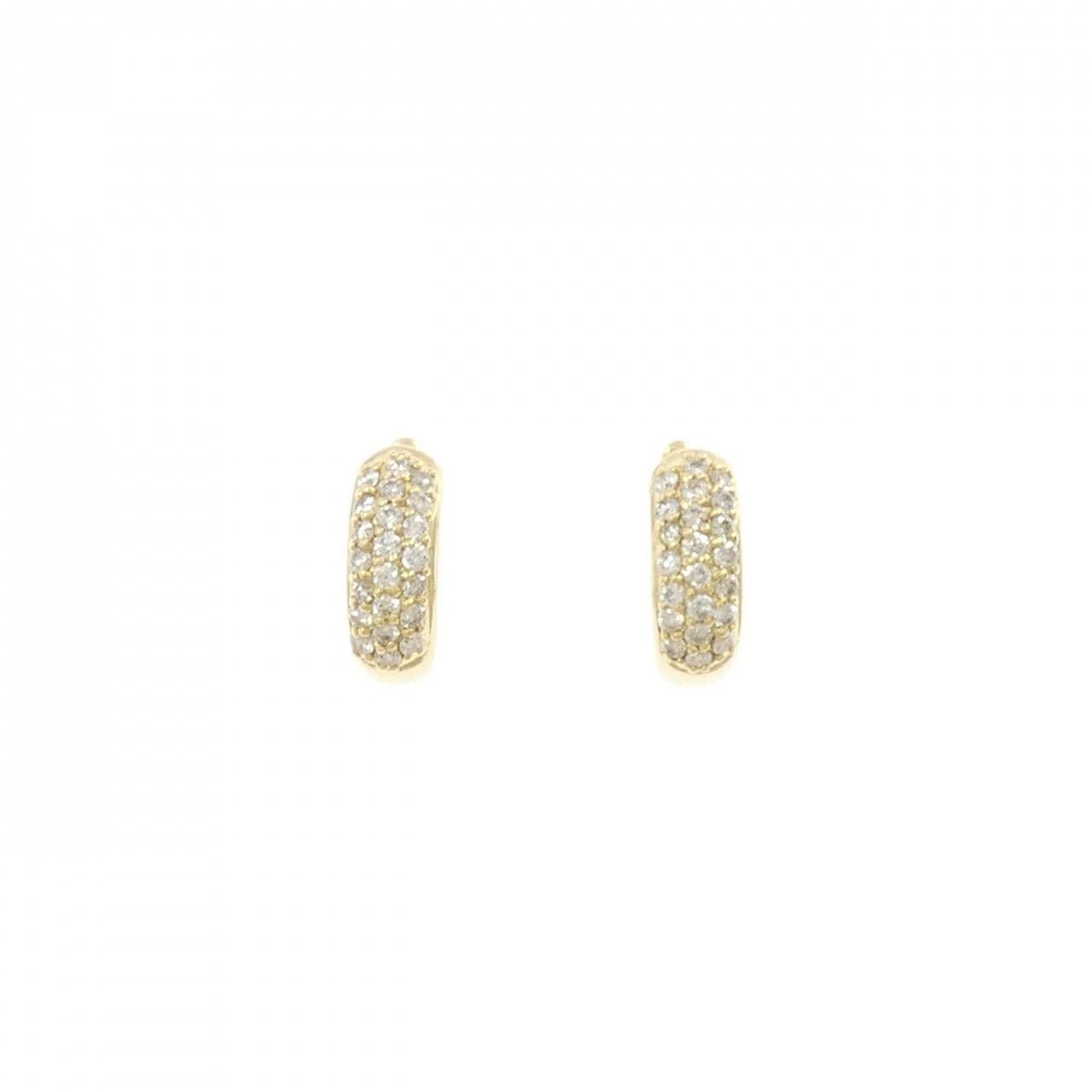 K18YG ダイヤモンド ピアス 0.30CT