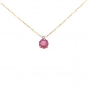 K18PG ルビー ネックレス 2.06CT