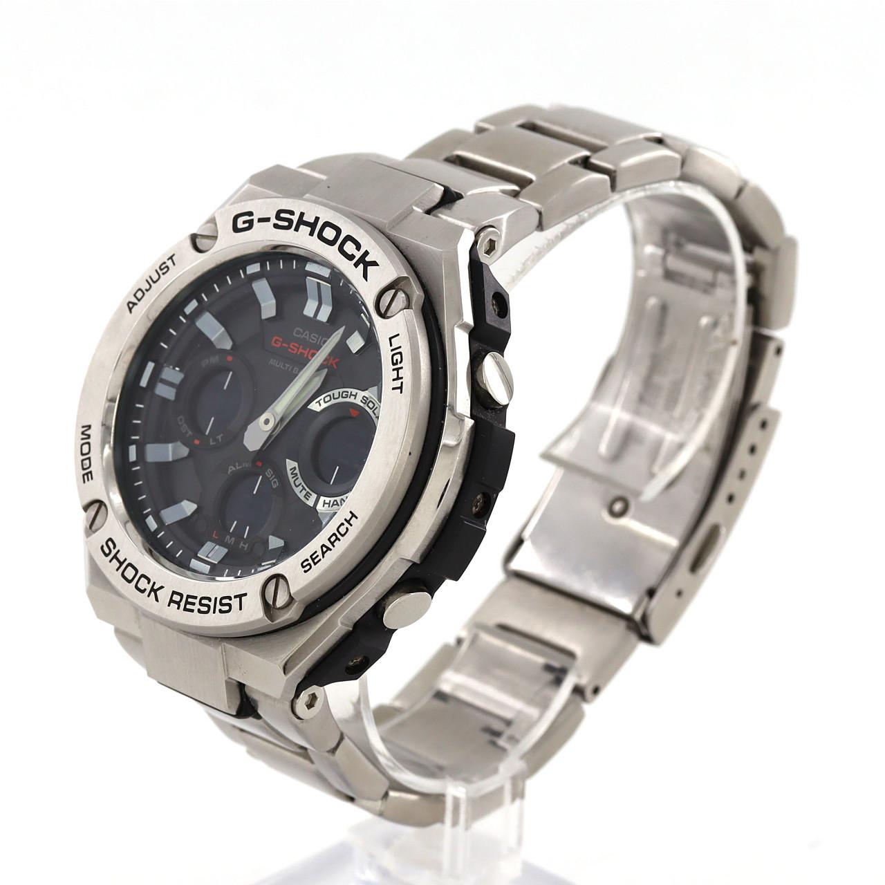 カシオ G-SHOK･Gスチール 電波時計 GST-W110D-1AJF SS ソーラークォーツ