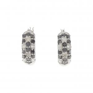 K10WG ダイヤモンド ピアス 1.00CT