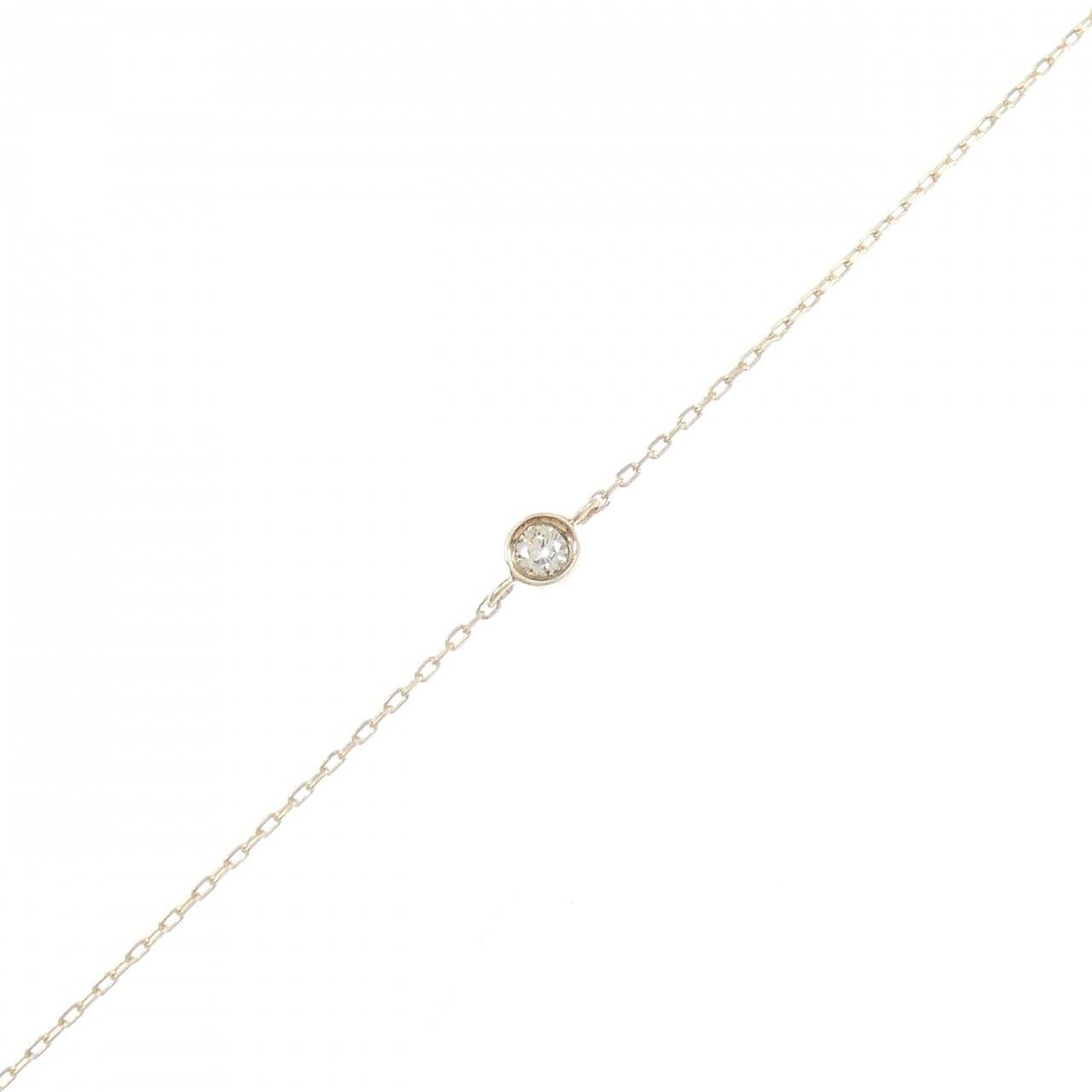 K10YG ダイヤモンド ブレスレット 0.03CT