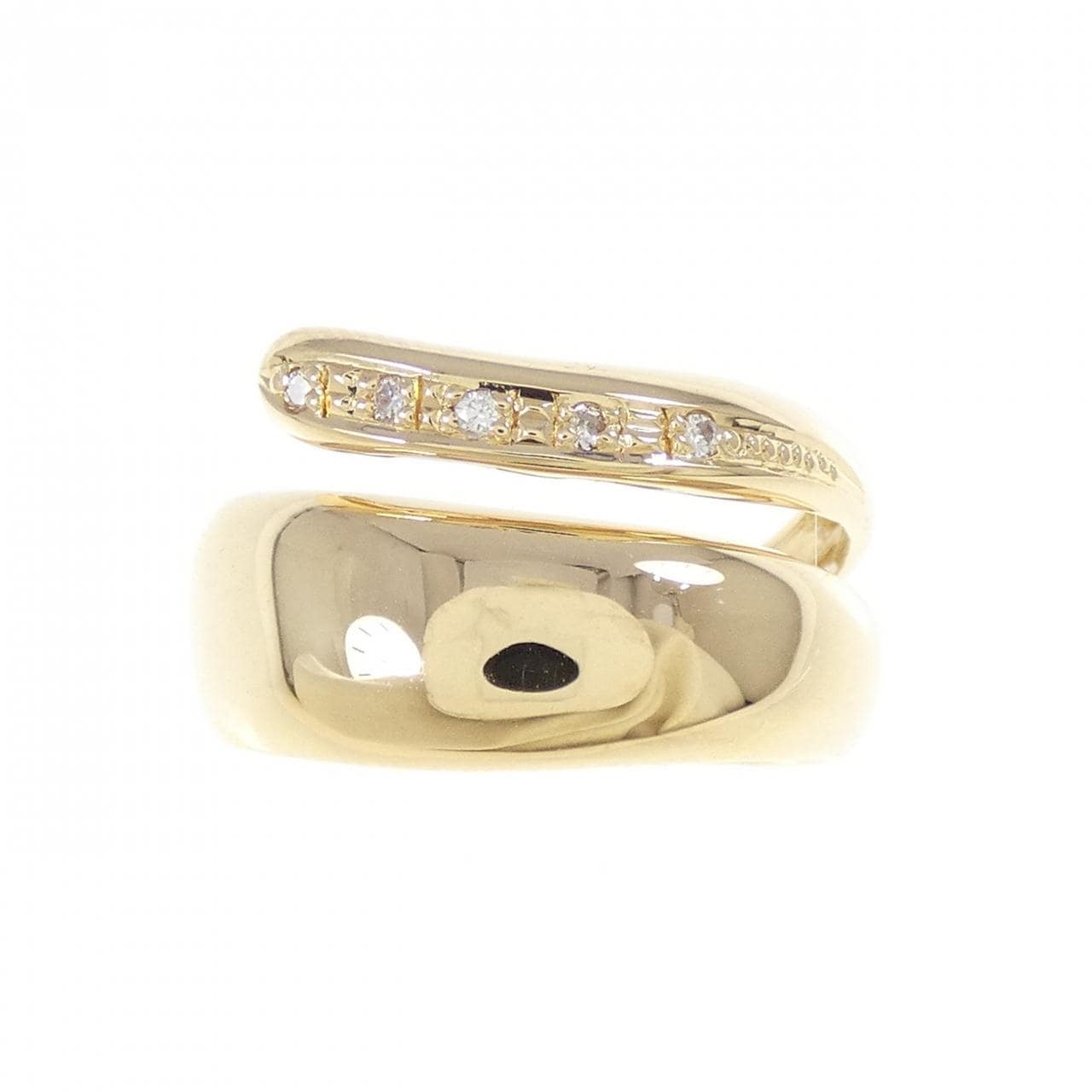 K18YG ダイヤモンド リング 0.02CT