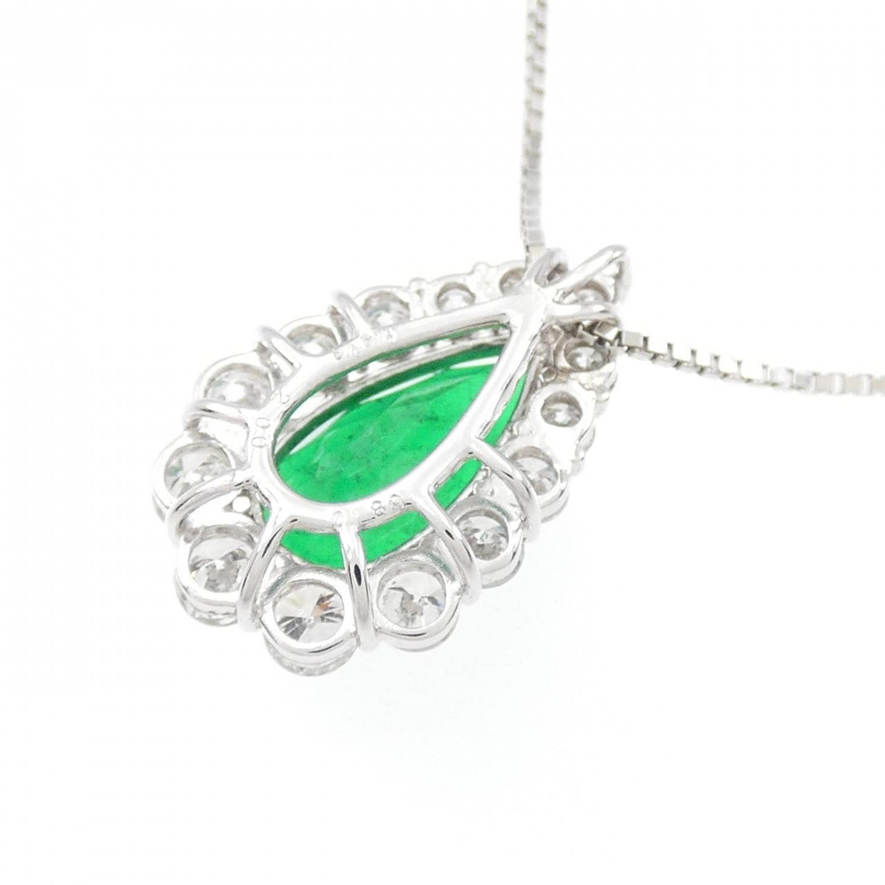 K18WG Emerald Necklace 2.00CT