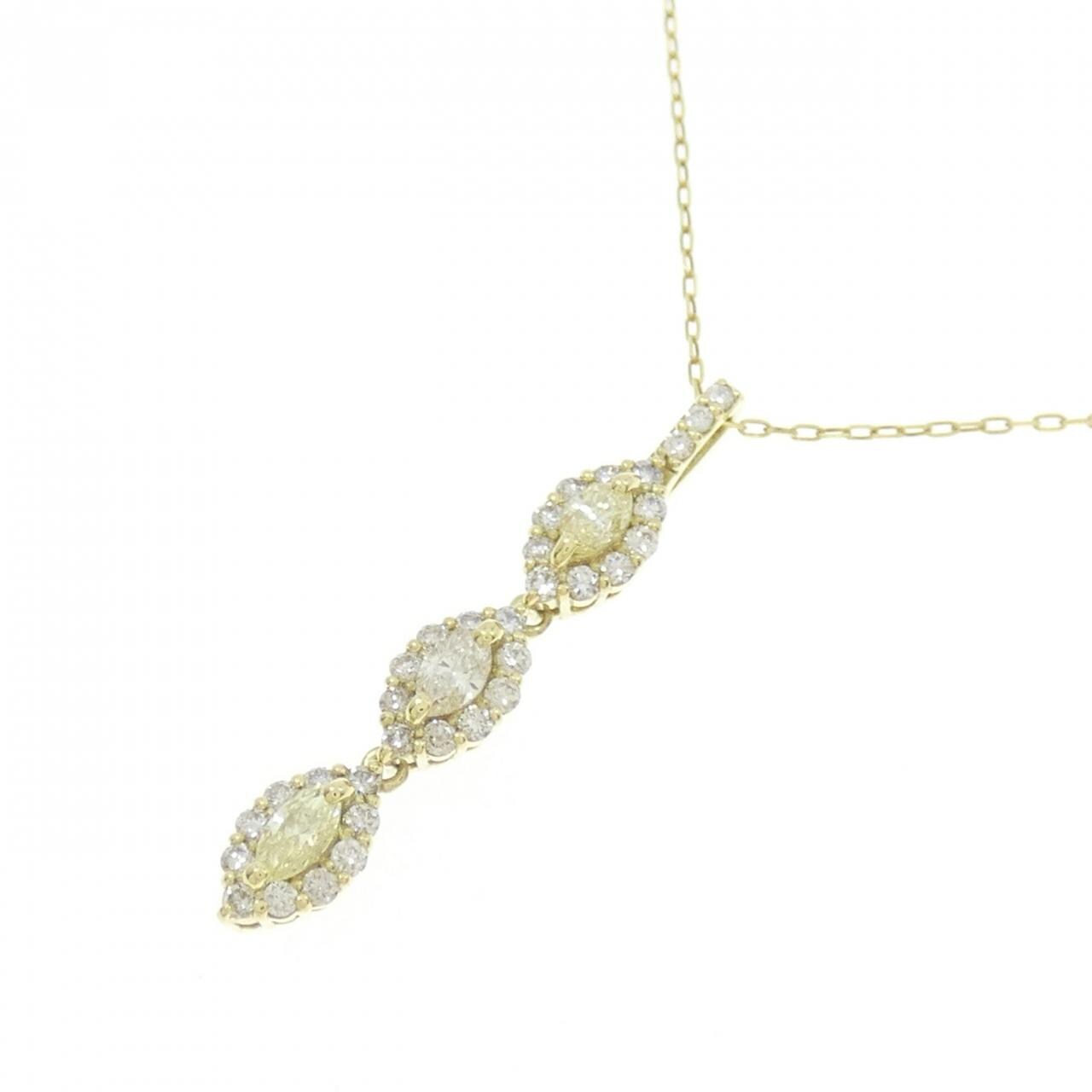 【新品】K18YG ダイヤモンド ネックレス 0.50CT