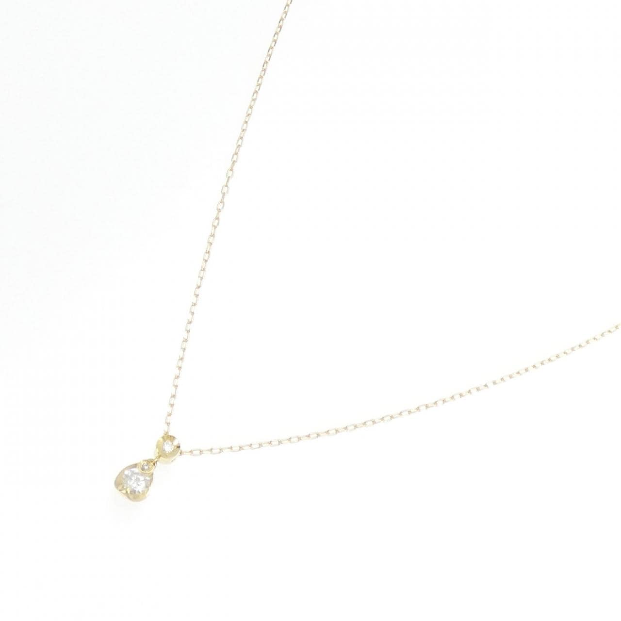 K18YG ダイヤモンド ネックレス 0.15CT