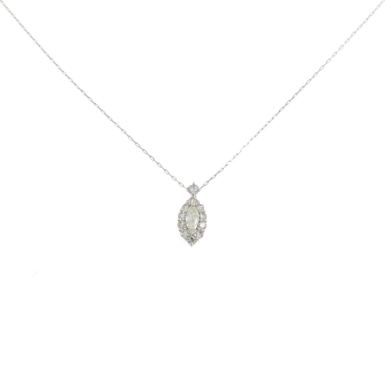 【新品】PT900/PT850 ダイヤモンド ネックレス 0.20CT
