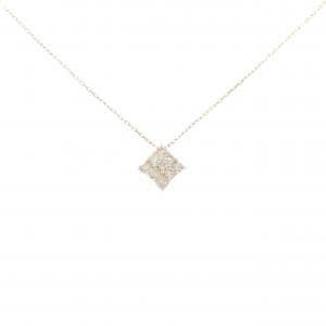 【新品】K10YG ダイヤモンド ネックレス 0.20CT