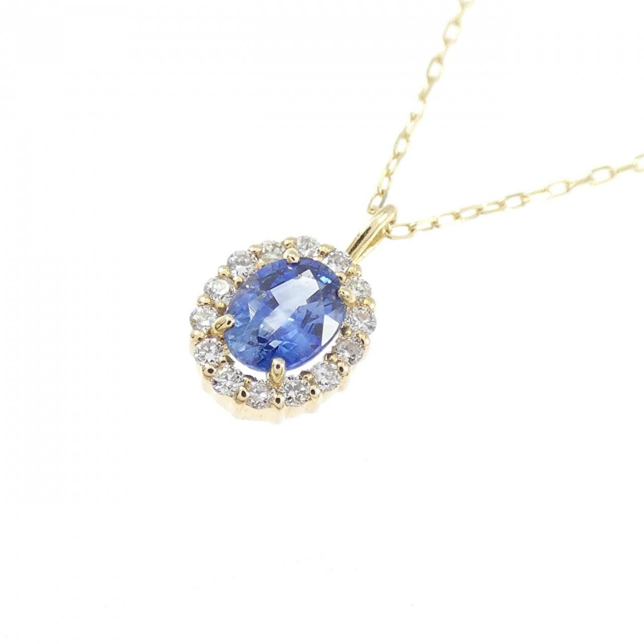 【新品】K18YG サファイヤ ネックレス 0.20CT