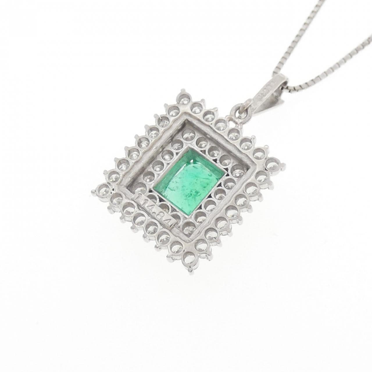 PT900/PT850 エメラルド ネックレス 1.14CT