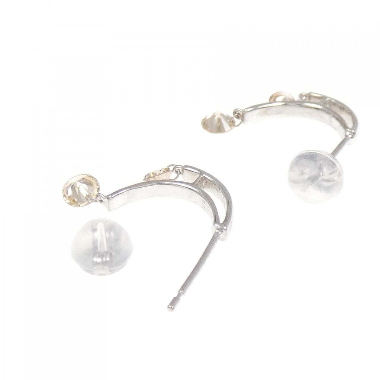 K18WG ダイヤモンド ピアス 0.50CT