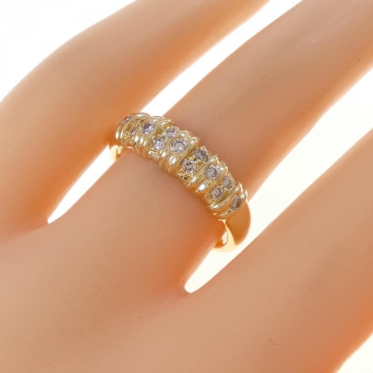K18YG ダイヤモンド リング 0.25CT