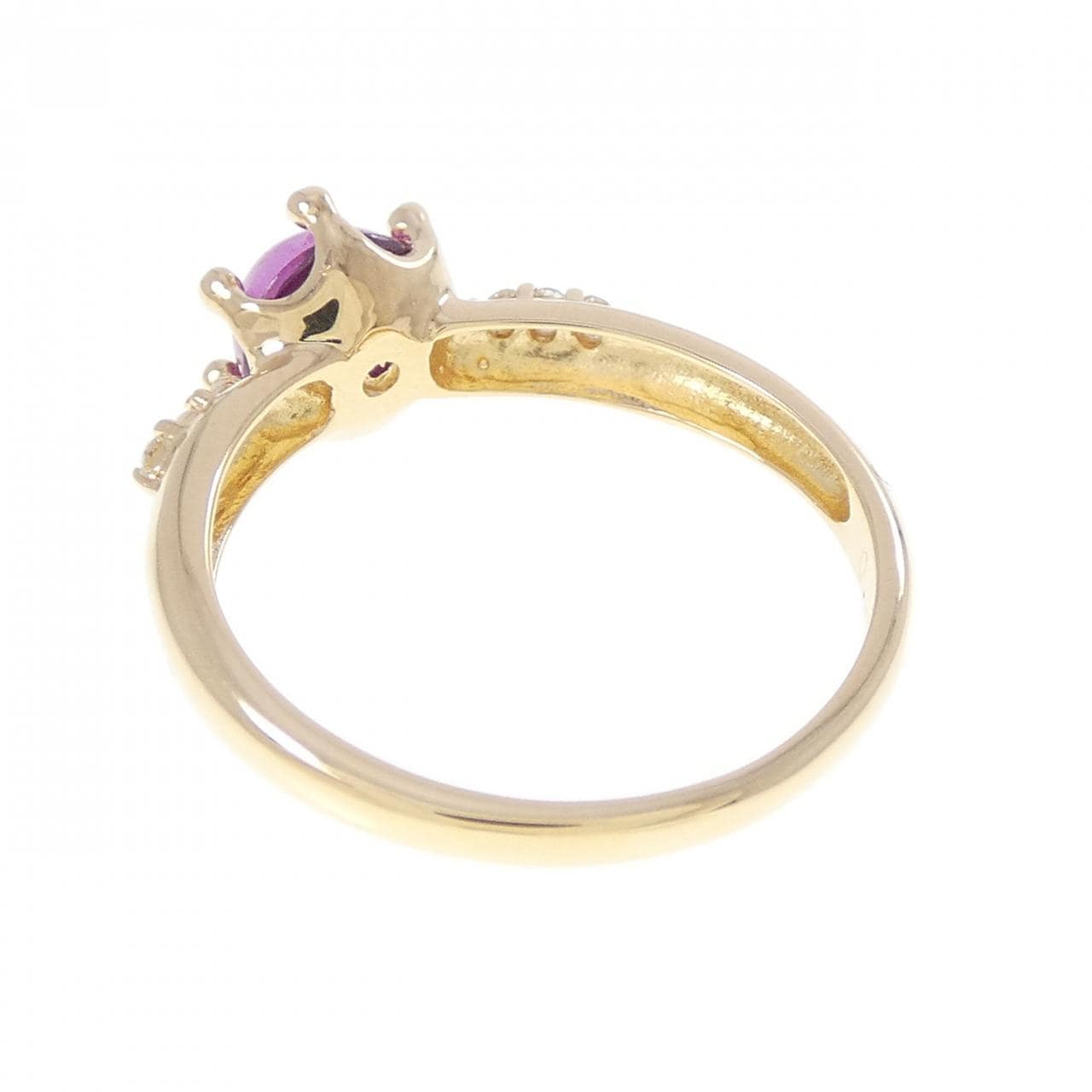 K18YG ガーネット リング