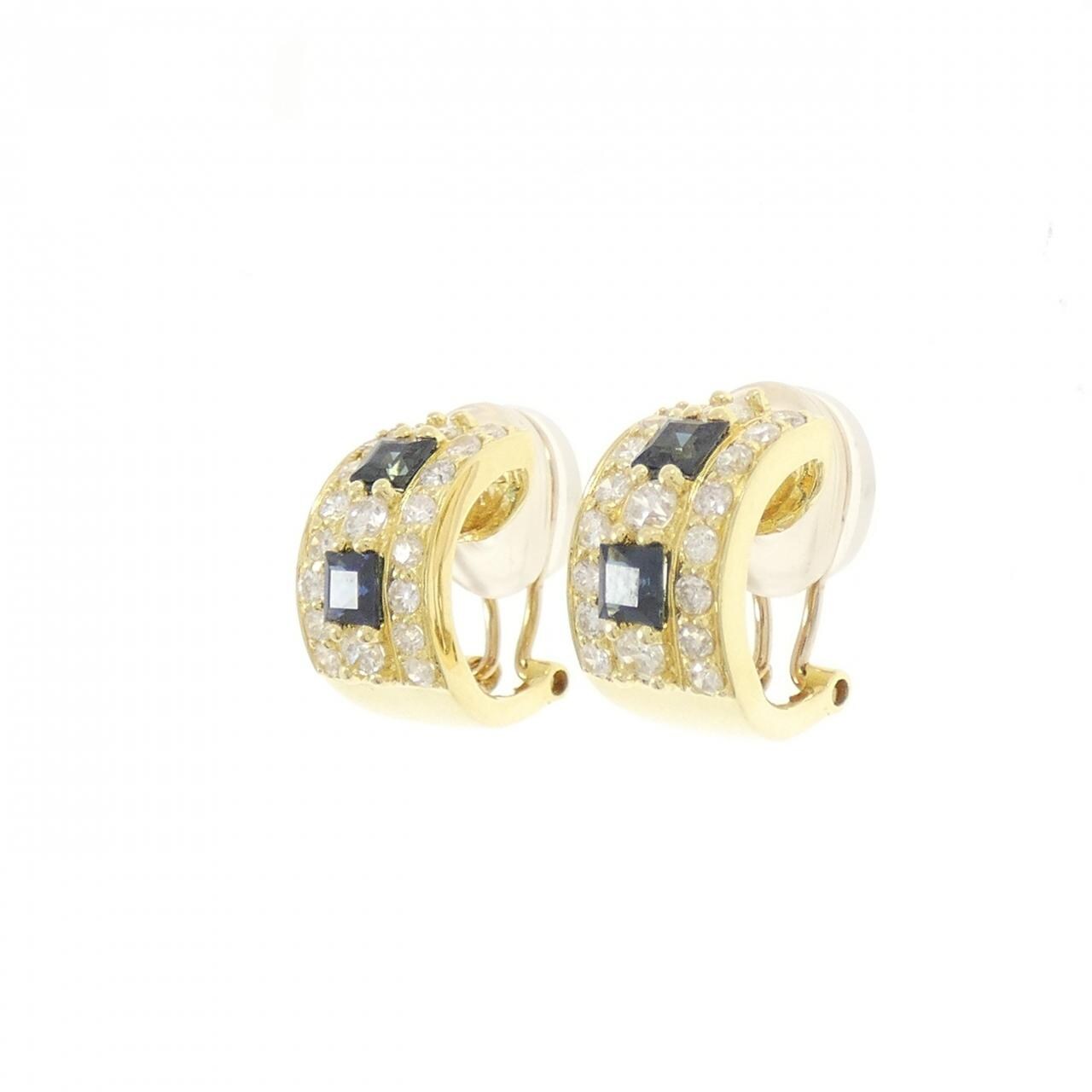 K18YG サファイヤ ピアス 0.90CT