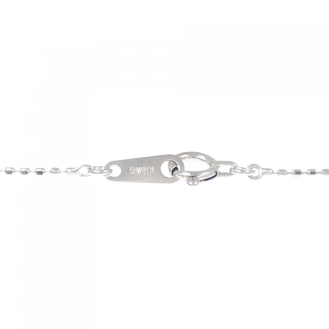 K18WG ダイヤモンド ネックレス 0.15CT