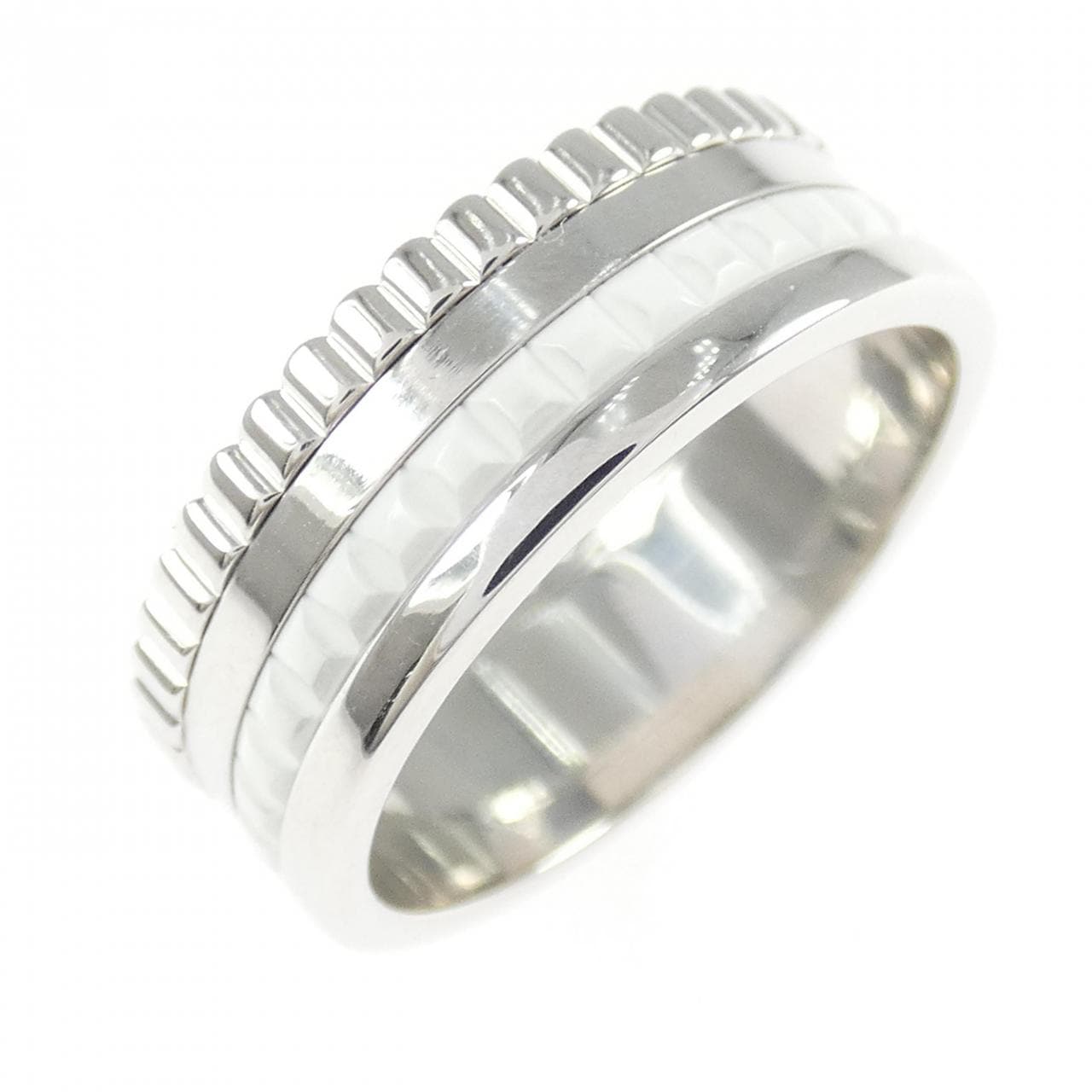 ブシュロン キャトル ダブルホワイト スモール リング