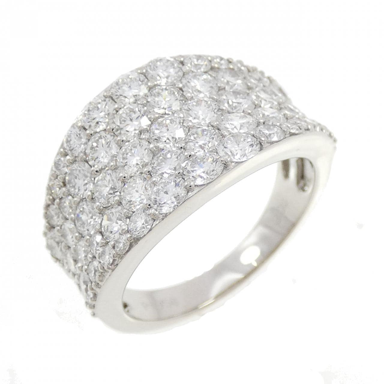 PT950 パヴェ ダイヤモンド リング 3.00CT