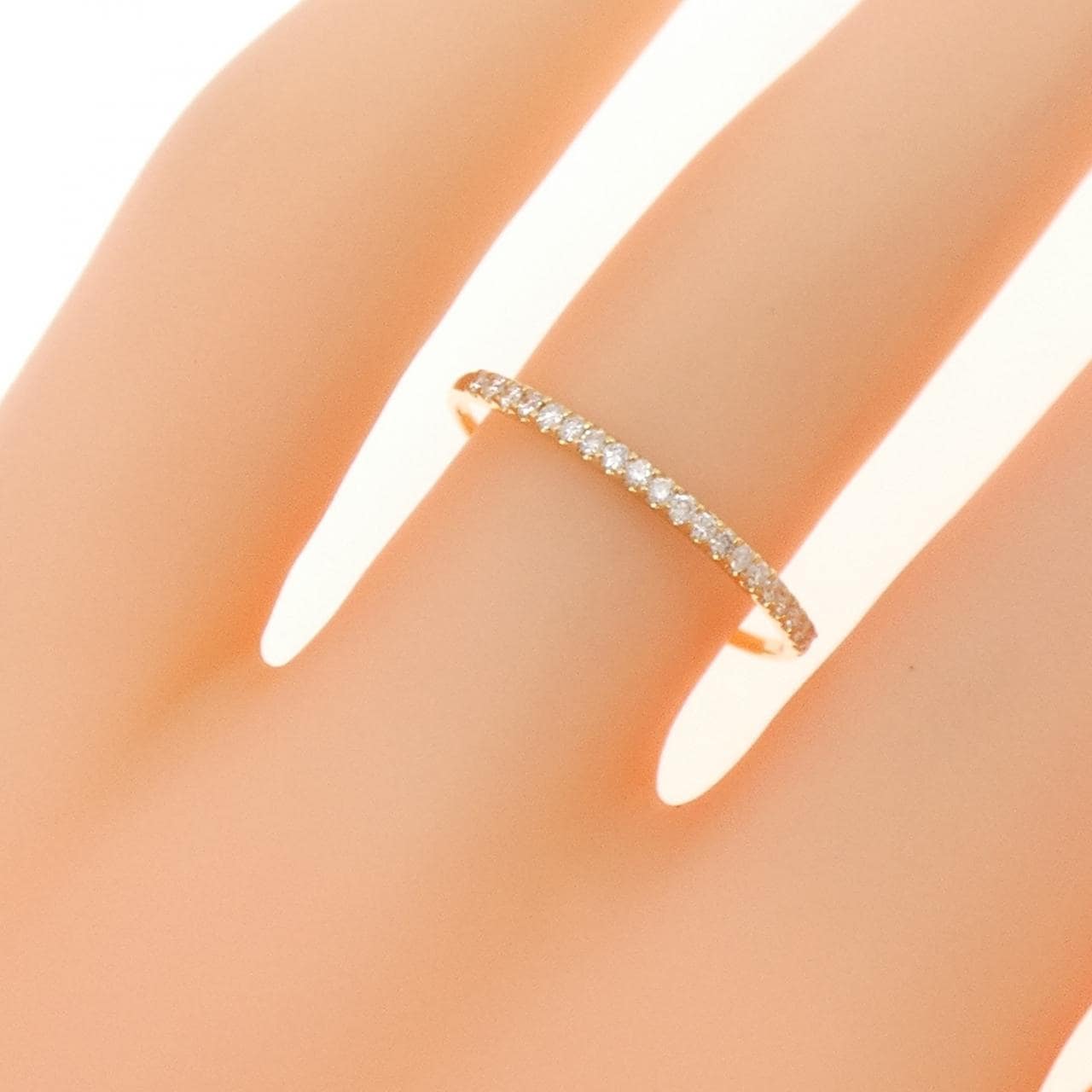 【リメイク】K18YG ダイヤモンド リング 0.10CT