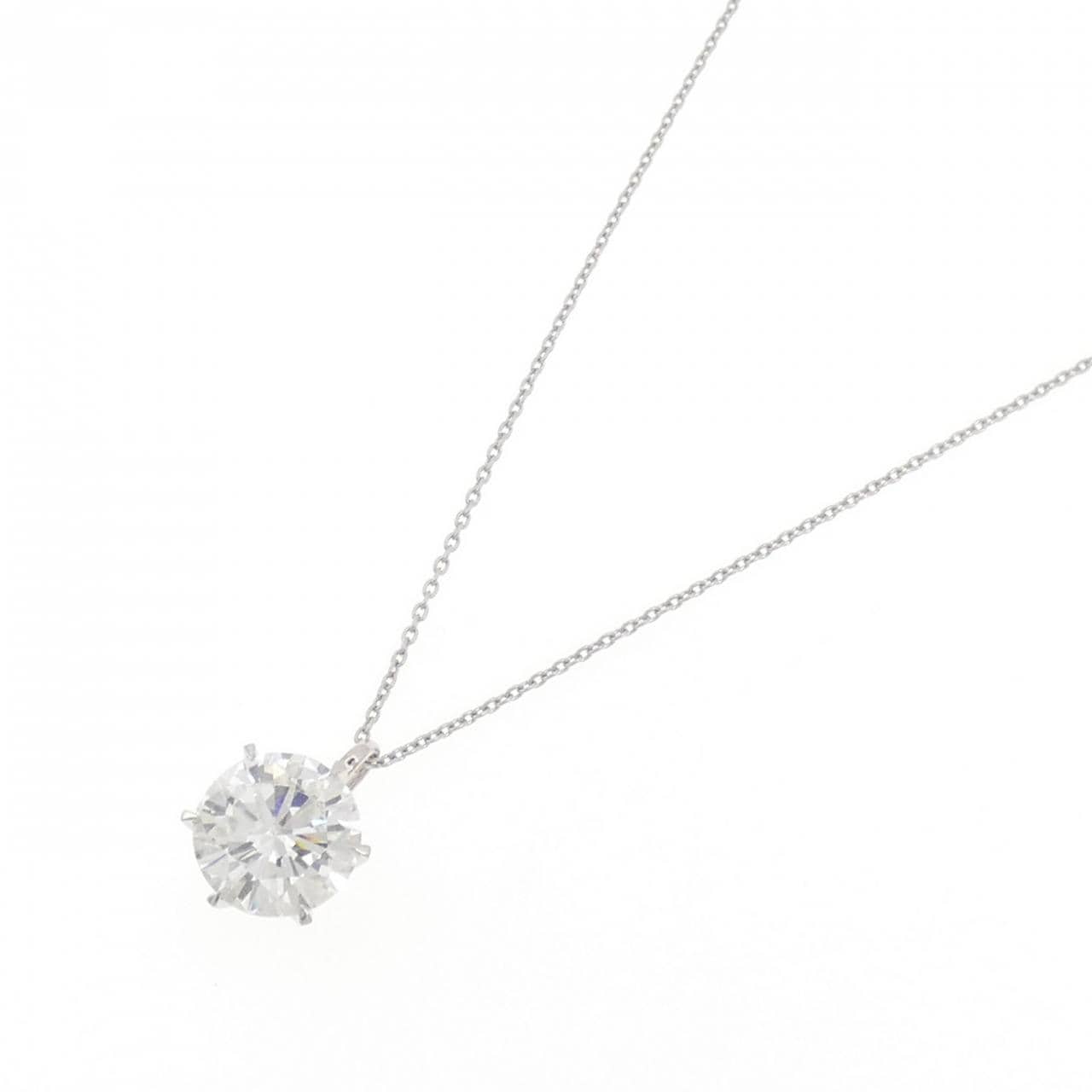 【リメイク】PT900/PT850 ダイヤモンド ネックレス 5.018CT G SI1 Fair