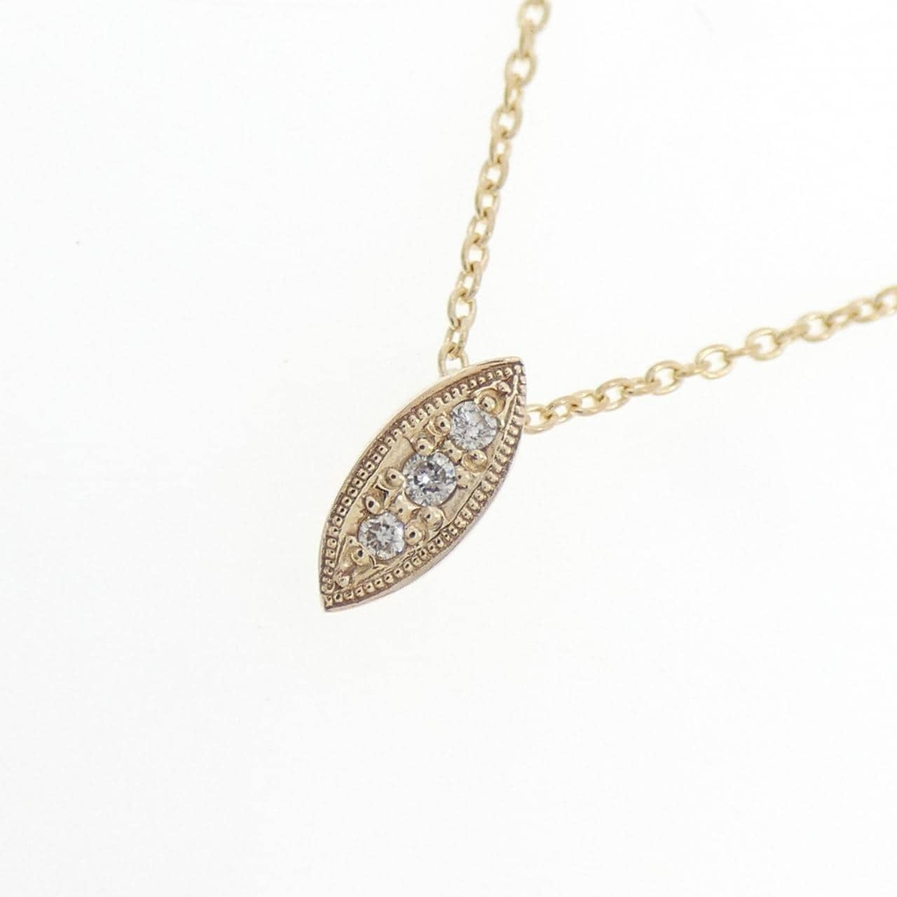 K10YG ダイヤモンド ネックレス 0.03CT