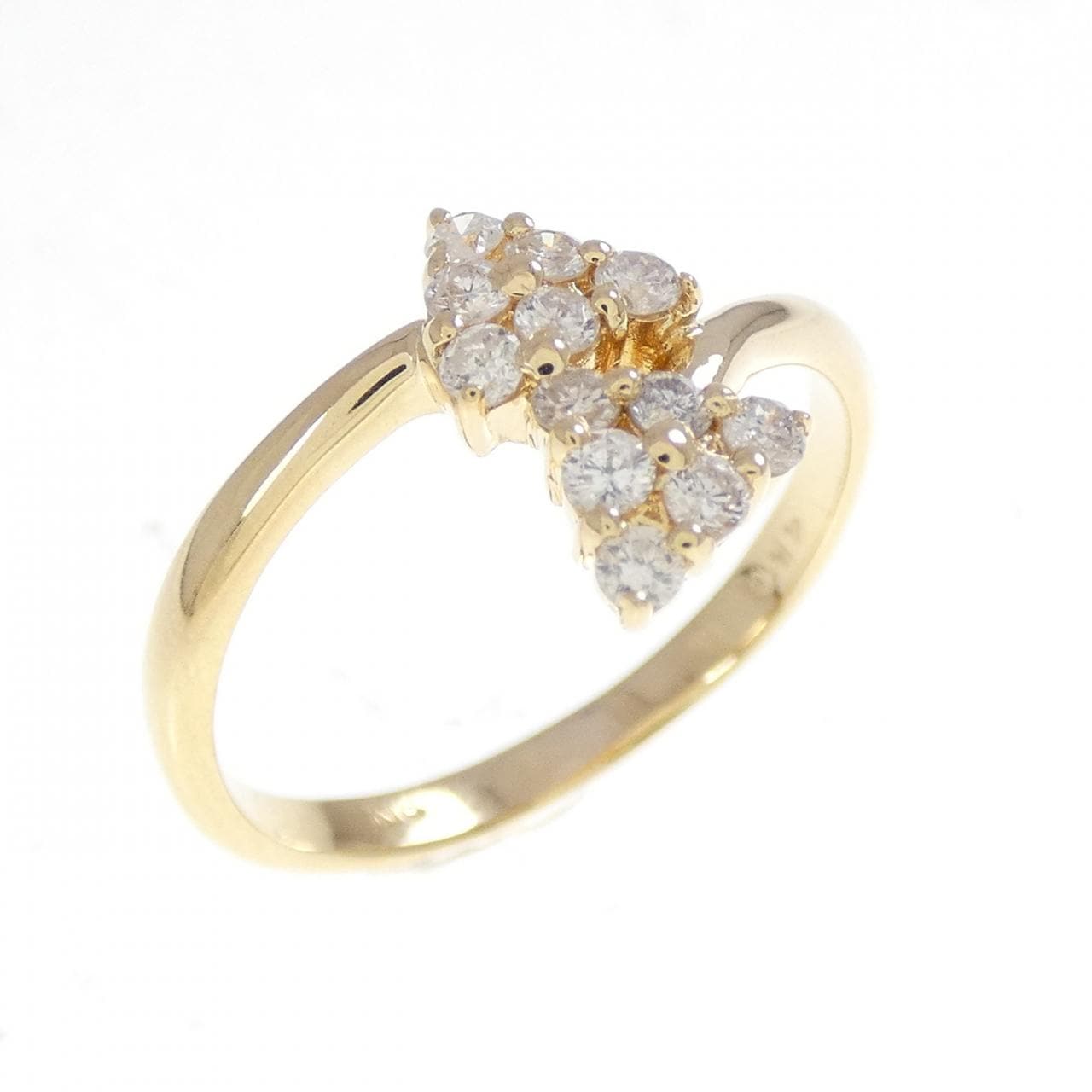 K18YG ダイヤモンド リング 0.12CT