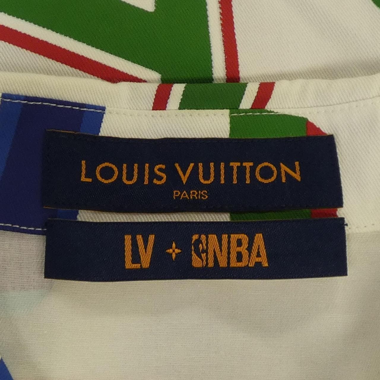 ルイヴィトン LOUIS VUITTON NBAバスケットボールレターオーバーシャツ HLS01WES9 S/Sシャツ