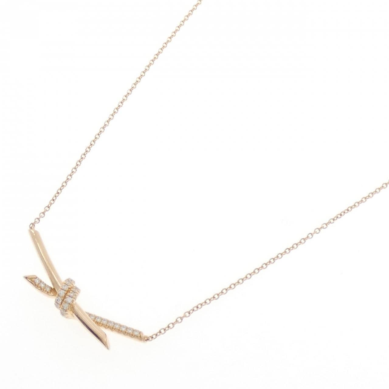 ティファニー ノット ネックレス 0.25CT