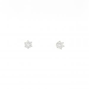 PT900  ソリティア ダイヤモンド ピアス 0.30CT