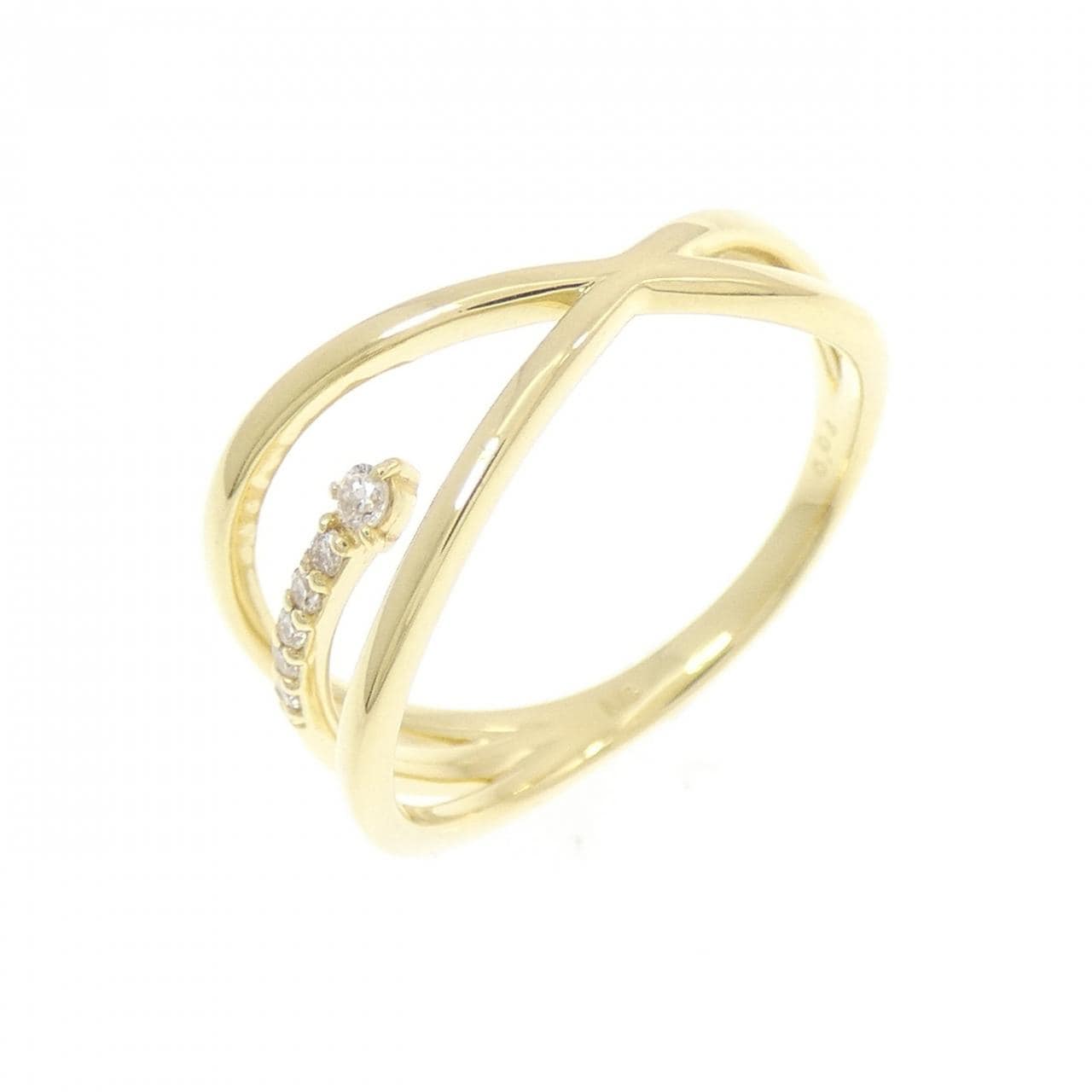 K18YG ダイヤモンド リング 0.04CT