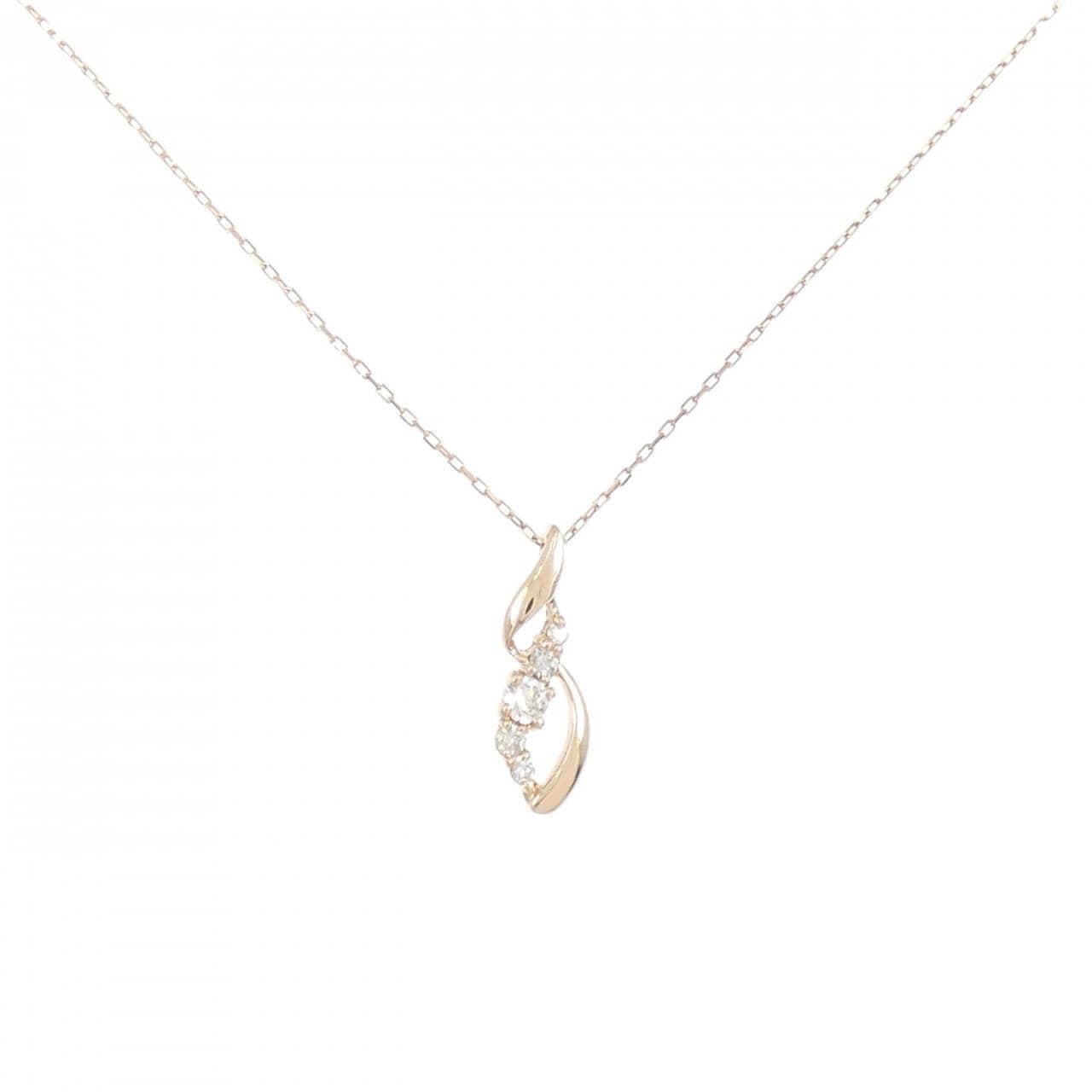 K10PG ダイヤモンド ネックレス 0.08CT