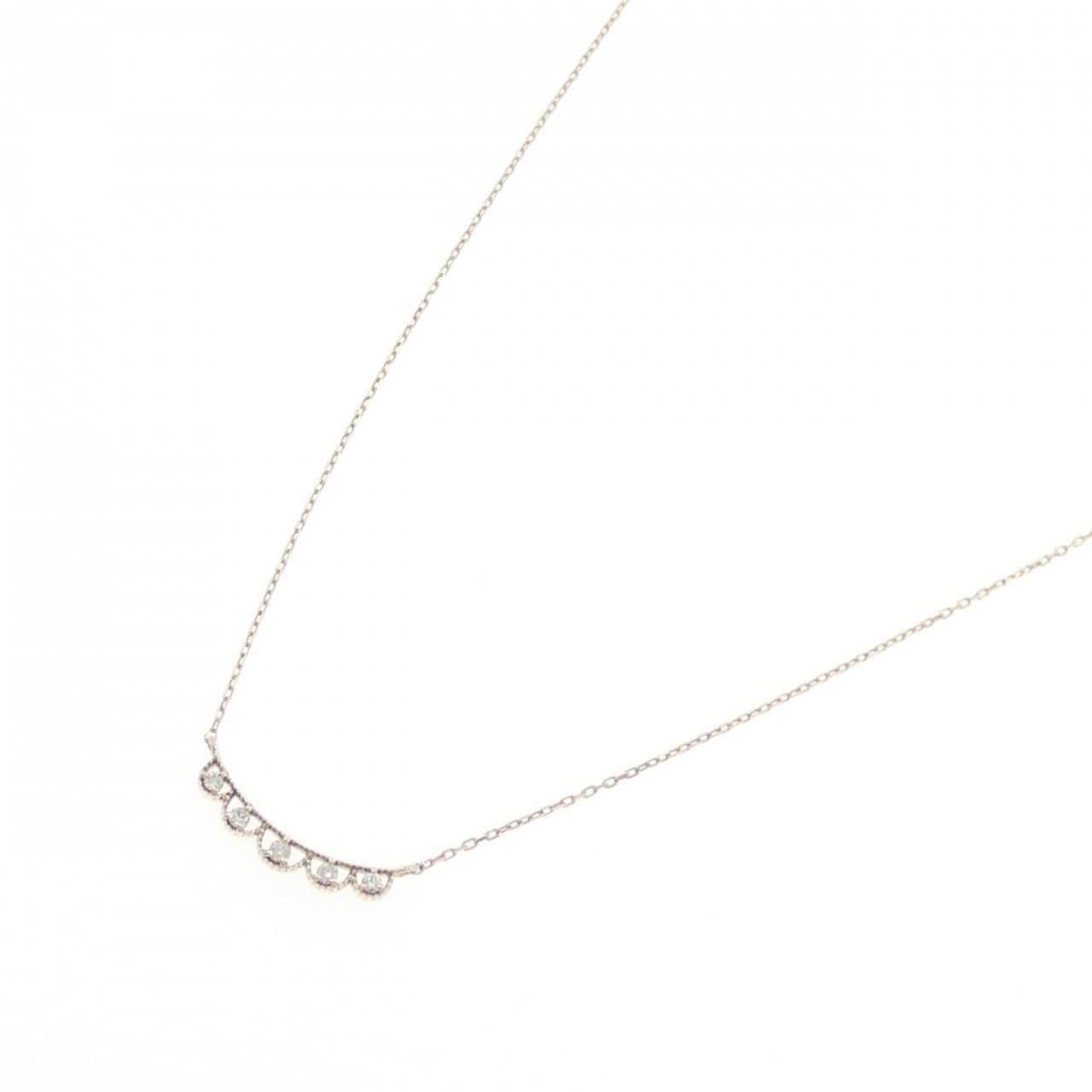 K10YG ダイヤモンド ネックレス 0.03CT