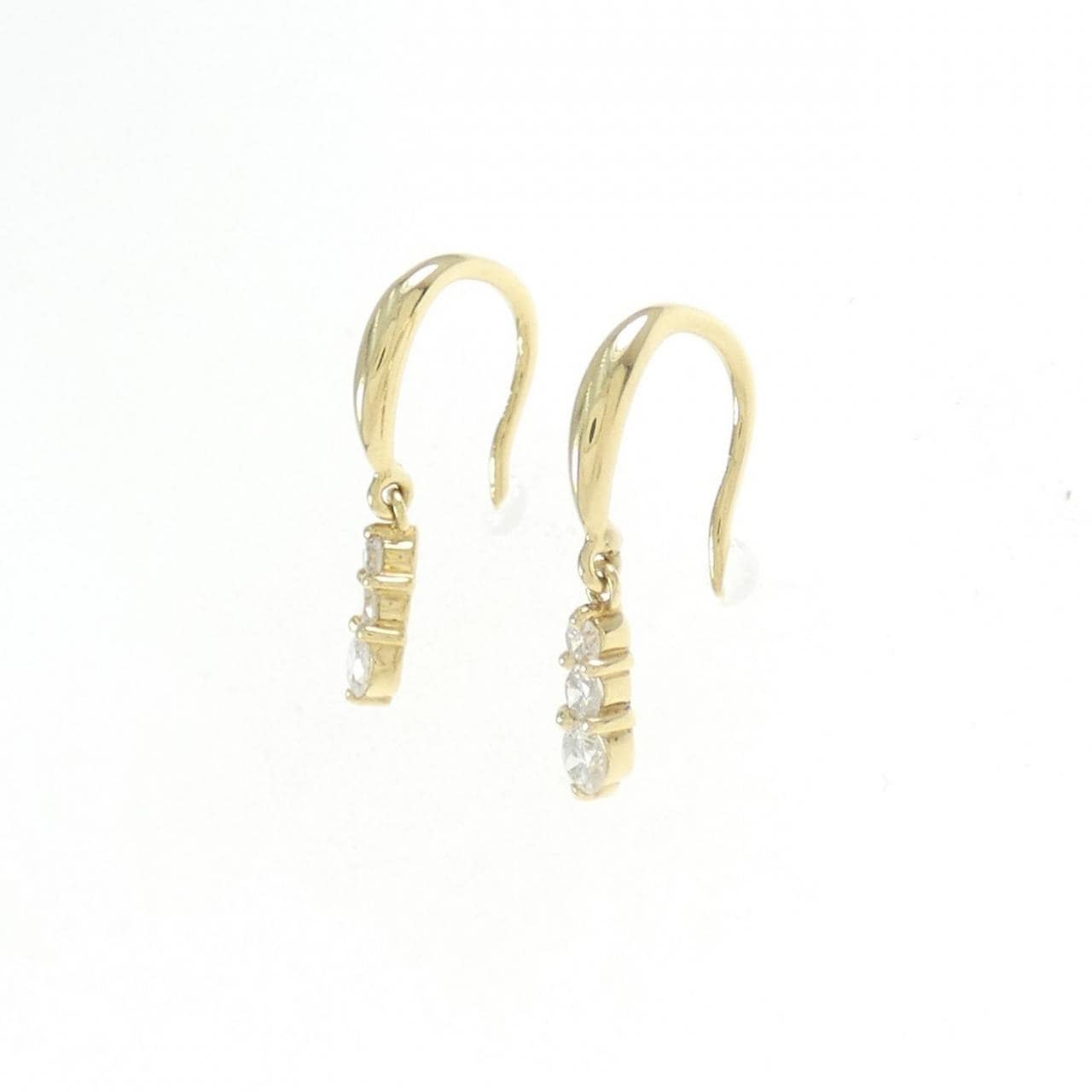 K18YG ダイヤモンド ピアス 0.20CT